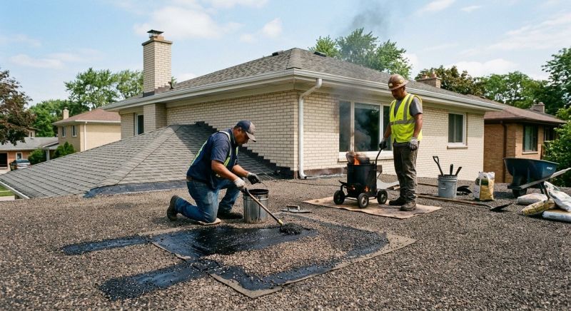 Tar And Gravel Roof Repair in West Liberty, OH