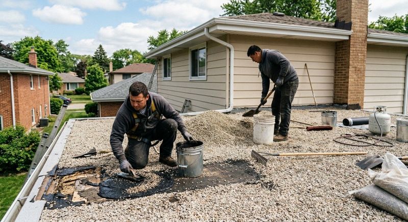 Tar And Gravel Roof Repair in West Liberty, OH