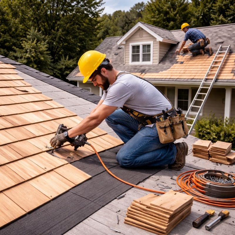Wood Roofing Installation in Richwood, OH