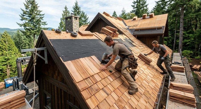 Wood Roofing Installation in Shelby County, OH