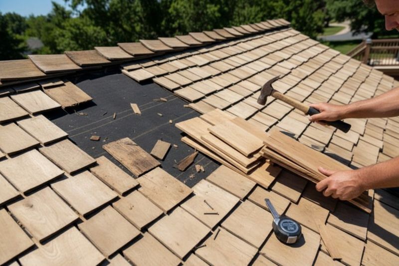 Wood Shake Roof Repair in Marysville, OH