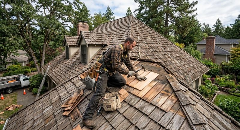 Wood Shake Roof Repair in Mechanicsburg, OH