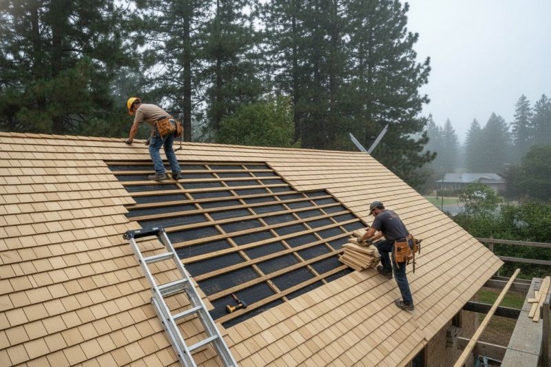 Wood Shake Roof Repair in Mechanicsburg, OH