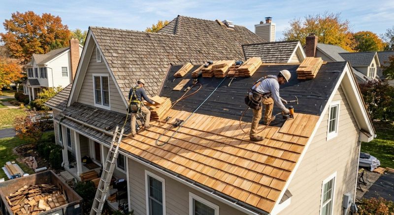 Wood Shake Roof Replacement in Bellefontaine, OH