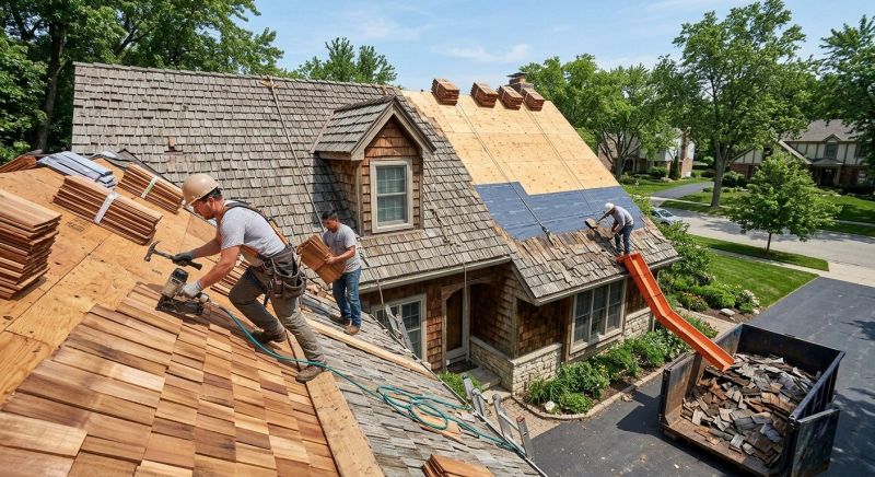Wood Shake Roof Replacement in Marysville, OH