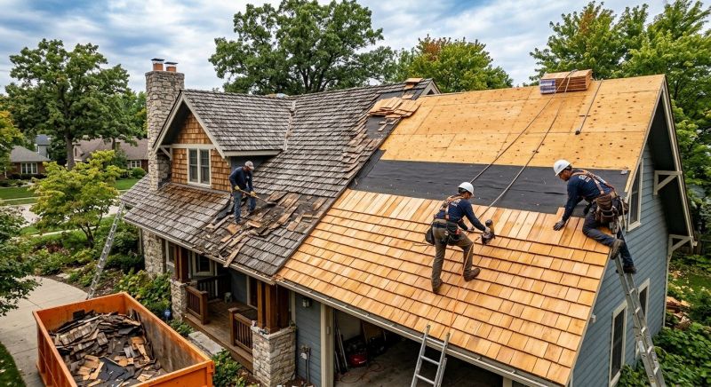 Wood Shake Roof Replacement in West Liberty, OH